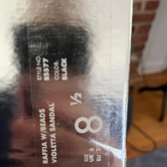 J.Crew collection made in Italy, black woven kitten heels, 8 1/2 violets sandals - Picture 6 of 6